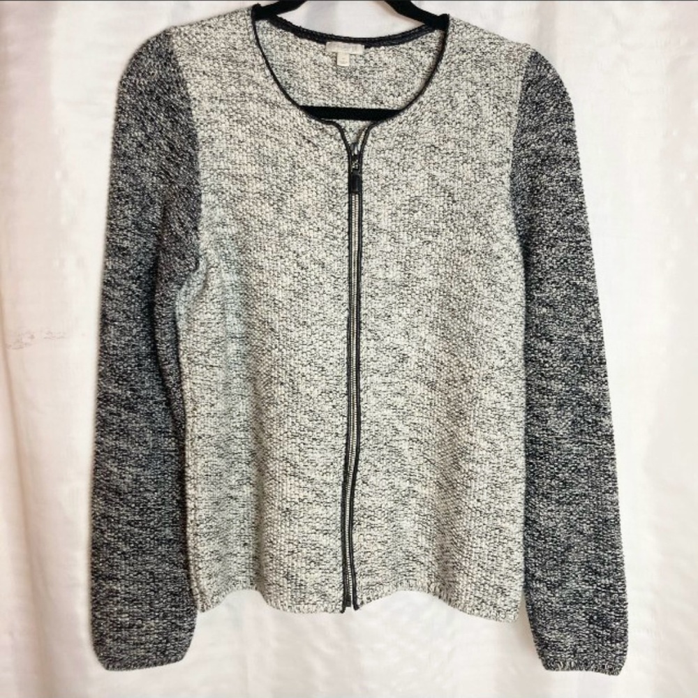 Talbots Metallic Cardigan Full Zip Sweater Size M